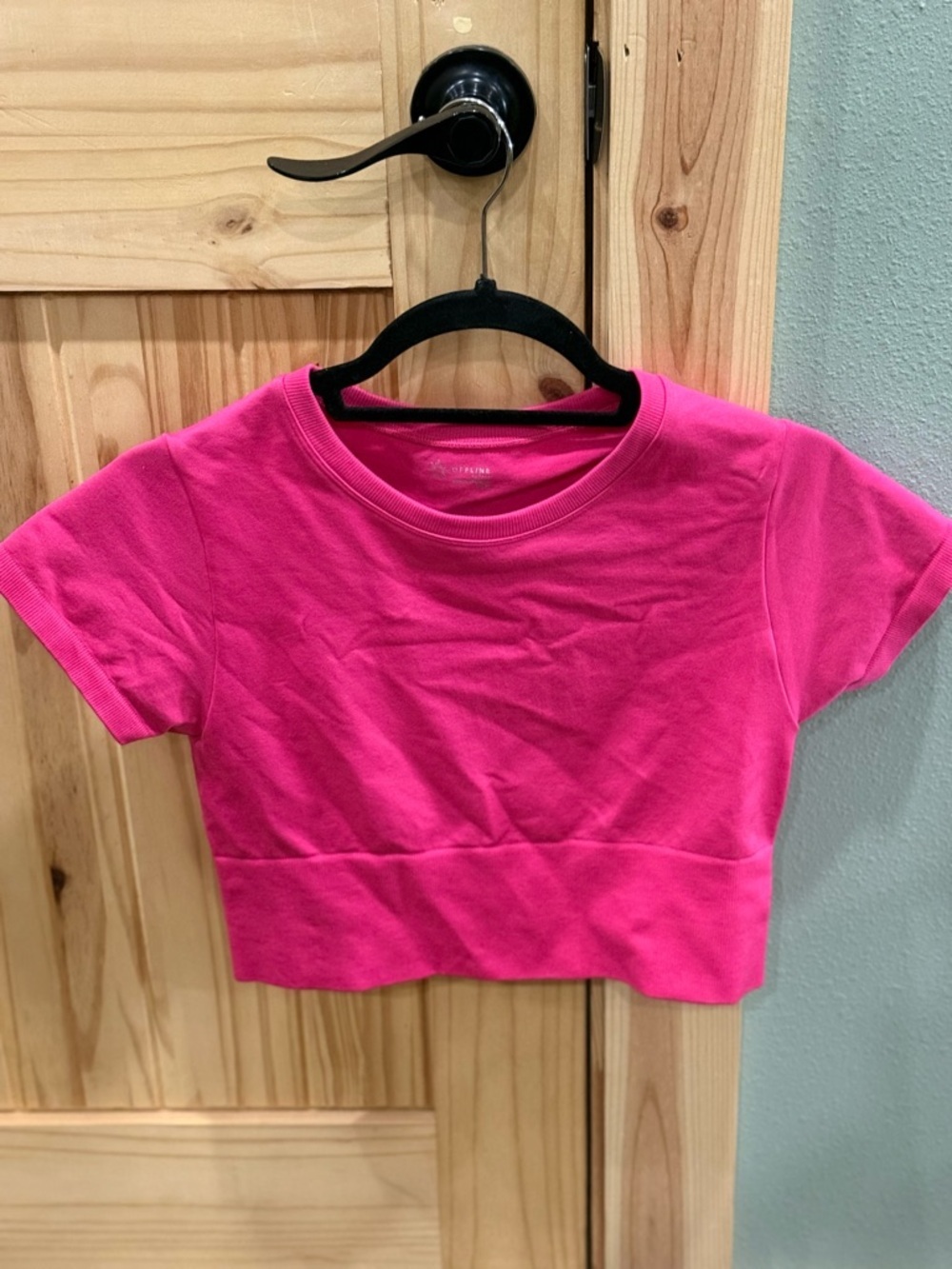 OFFLINE by Aerie Seamless Crop T-Shirt, Size‎ Medium